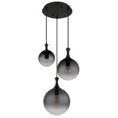 Globo 15885-3H - Luster na lanku DALTON 3xE27/10W/230V pr. 48 cm čierna