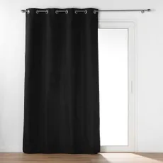 Čierny odhlučňovací záves z mikrovlákna 135x260 cm Micropolar – douceur d'intérieur