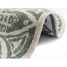 Mujkoberec Original , Kusový koberec  Nora 104163 Green Creme kruh – na von aj na doma, 100x100 (priemer) kruh, zelená, chodba / predsieň