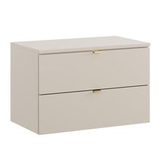 Comad Závěsná skříňka pod umyvadlo Dalia Cashmere s deskou 80 cm kašmírová