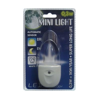 Lampička do zásuvky MINI-LIGHT (modré svetlo)