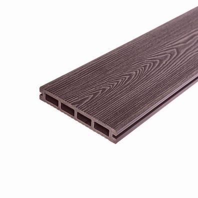 Terasový profil UNVOC WOOD ORECH jemné ryhovanie / štruktúra dreva 23 × 146 × 2000 mm