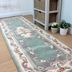 Flair Rugs koberce Ručne všívaný behúň Lotus premium Green - 67x210 cm