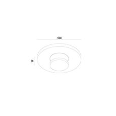 Gardino LX1421 - LED Vonkajšie stropné svietidlo TULIPANI LED/18W/230V IP54