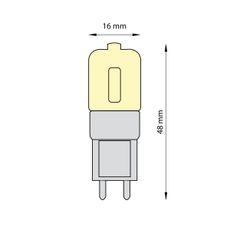 SADA 3x LED Žiarovka ECOLINE G9/2,5W/230V 3000K - Brilagi