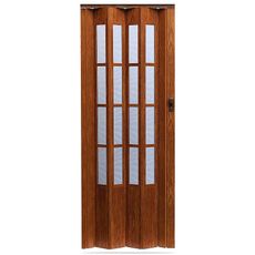 Skladacie dvere Crystalline glass orech svetly  288