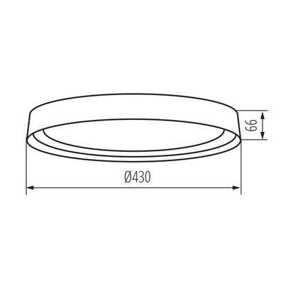 Kanlux 37318 - LED Stropné svietidlo NIFU LED/17,8W/230V pr. 43 cm biela