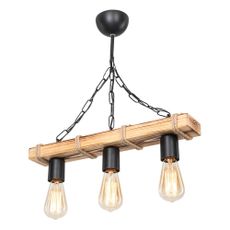 Stropné svietidlo v čierno-prírodnej farbe 10.5x48.5 cm – Squid Lighting