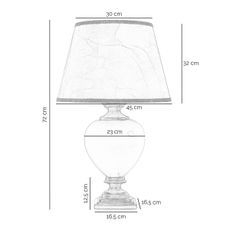 ONLI - Stolná lampa AMADEUS 1xE27/15W/230V 72 cm béžová/zlatá