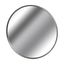 Estila Moderné glamour nástenné okrúhle zrkadlo Largo s tenkým zaobleným strieborným rámom z kovu 125 cm