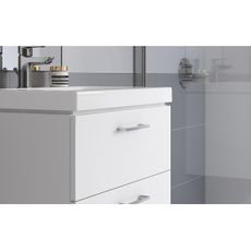 Cersanit S801-147-DSM - Závesná kúpeľňová skrinka s umývadlom ELODY 60 cm biela