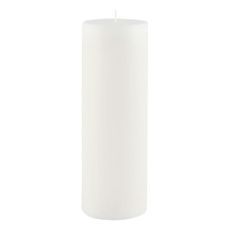 Biela sviečka Ego Dekor Cylinder Pure, doba horenia 60 h