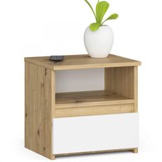 Nočný stolík CL1 - dub artisan/biela