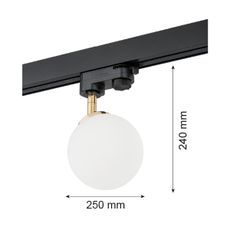 Argon 4307 - Bodové svietidlo do lištového systému BANG 1xG9/6W/230V mosadz