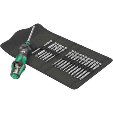 Wera 057483 Vymeniteľné skrutkovacie čepele Kraftform Kompakt Turbo Imperial 1, palec (sada 19 kusov)