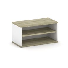 Nadstavba na skriňu MIRELLI, 800 x 400 x 400 mm, biela/dub sonoma