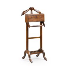 Estila Koloniálny luxusný nemý sluha M-Vintage z masívneho dreva tmavohnedej farby 120cm