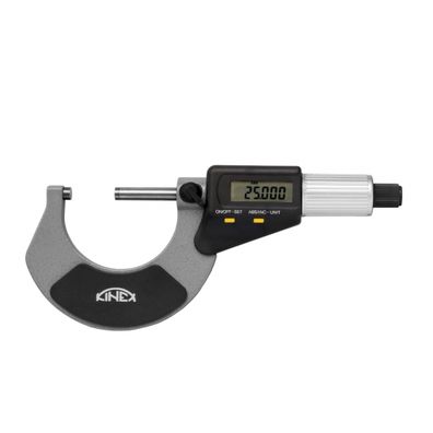 Digitálny mikrometer strmeňový KINEX 75-100 mm, 0,001 mm, DIN 863, IP 65