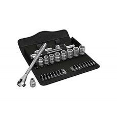 Wera 004050 Sada račňových kľúčov 3/8" 8100 SB 10 Zyklop Metal, priechodný štvorhran, palec (sada 29 dielov)