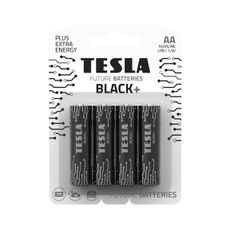Tesla Batteries - 4 ks Alkalická batéria AA BLACK+ 1,5V 2800 mAh