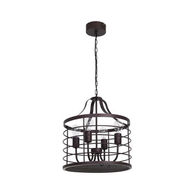 Luster na reťazi SINGLE 6 4xE27/60W/230V