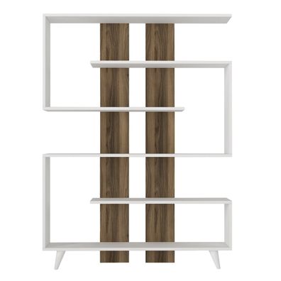 Knižnica Rain White Walnut