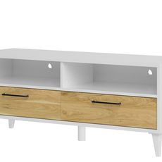 Szynaka Televizní stolek Barris 24 120 cm ořech americký/bílý