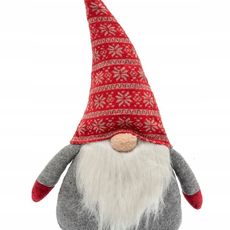 Tutumi Vánoční skřítek ELF 019 - 50 cm červený/šedý