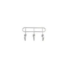 Nástenný vešiak TWIST 13,3x25,3 cm lesklý chróm