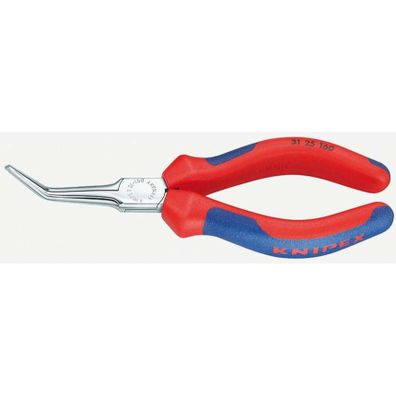 KNIPEX 31 25 160 Polkruhové ihlové kliešte na uchopenie 160 mm - leštená hlava, plastové puzdrá