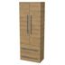 Kúpeľňová skrinka vysoká SAT Cube Way 60x163x33 cm dub Hickory CUBE3CHV60DH