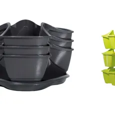 Prosperplast Kvetináč na bylinky COUBI HERBAL 29,5 cm grafitový