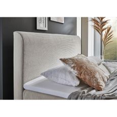 Béžová boxspring posteľ s úložným priestorom 180x200 cm Memphis - Meise Möbel