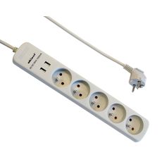 Predlžovací kábel 5x s uz16a . 2g usb na nabijanie . 5Vd