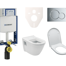 Cenovo zvýhodnený závesný WC set Geberit na zamurovanie + WC VitrA S50 SIKOGE2V2