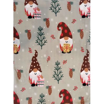 Deka Fleece Vianočná Škriatok 150x200cm TiaHome