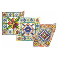 Plastové prestieranie 6 ks 37x37 cm Costiera - Villa d'Este