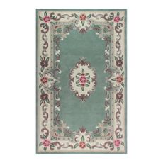 Zelený vlnený koberec Flair Rugs Aubusson, 120 × 180 cm