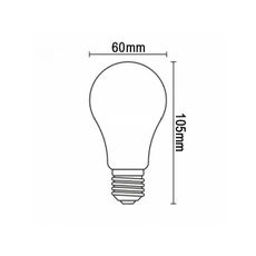 LED Žiarovka FILAMENT A60 E27/8W/230V 3000K