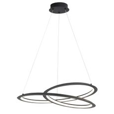 LED Luster na lanku TANGO LED/44W/230V 4000K pr. 60 cm čierna