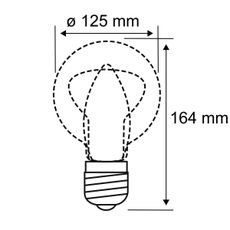 LED Žiarovka INNER G125 E27/3,5W/230V 1800K - Paulmann 28875