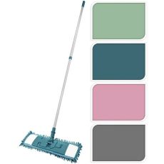 Ultra Clean Podlahový mop s teleskopickou tyčou, zelená