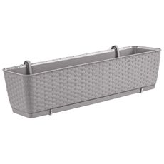 NABBI DRL500PW plastový balkónový kvetináč 49,2 cm mocca