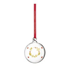 Sklenená ručne fúkaná vianočná ozdoba ø 6,5 cm Ann-Sofi Romme Annual Christmas Bauble – Holmegaard
