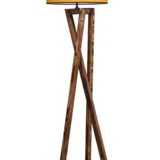 Opviq Stojacia lampa Macka 166 cm hnedá/žltá