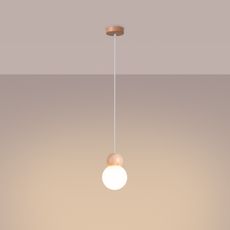 Sollux SL.1390 - Luster na lanku PEKKA 1xG9/8W/230V biela