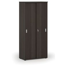 Skriňa so zasúvacími dverami PRIMO WOOD, 800 x 420 x 1781 mm, wenge
