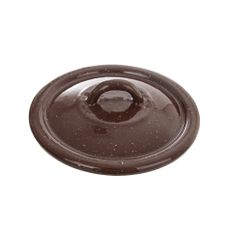 Orion Smaltovaná pokrievka Brown, 14 cm, pr. 14 cm