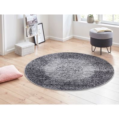 Sivý okrúhly koberec ø 160 cm Méridional - Hanse Home