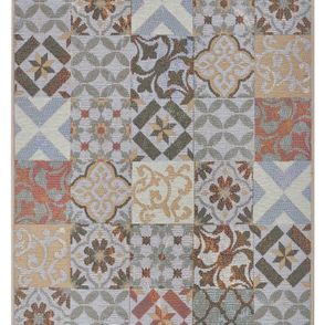 Hanse Home Collection koberce Behúň Cappuccino 105879 Mosaik Grey Multicolored - 75x150 cm